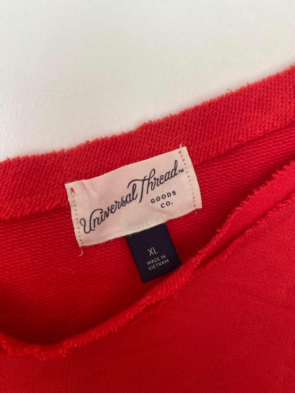 Universal Thread Red V-Neck Pullover Sweatshirt - Picture 2 of 5
